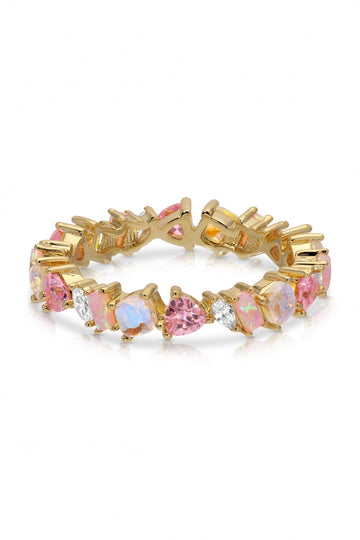 VIENNA MINI RING- PINK OPAL
